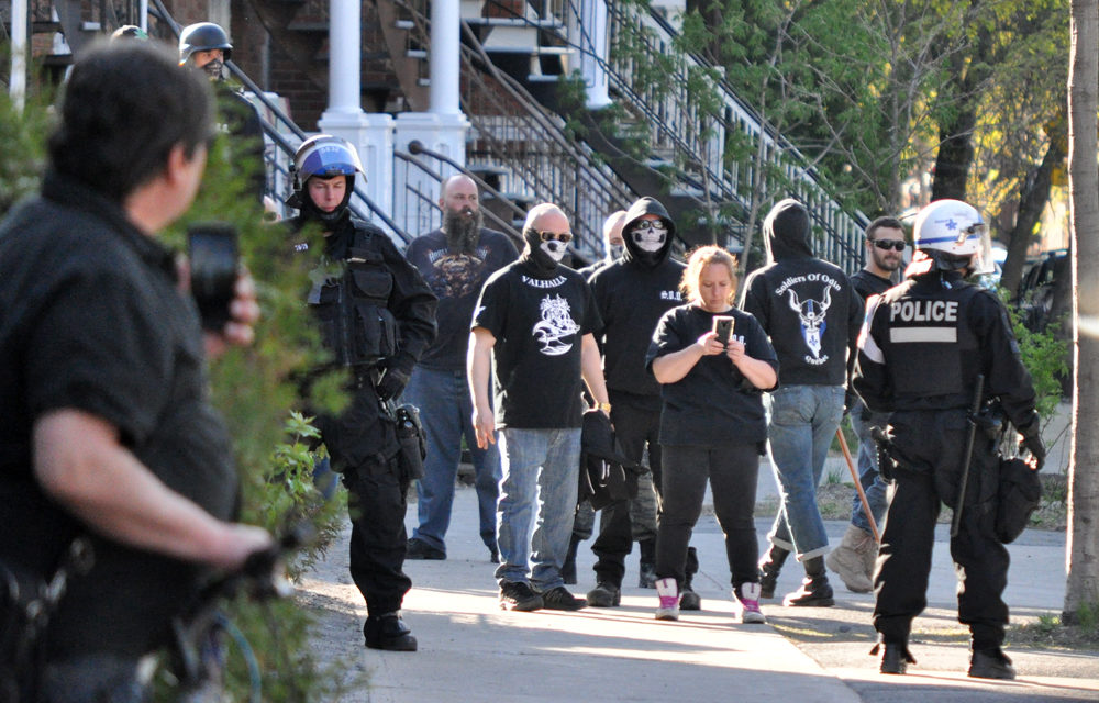Soldiers of Odin à Montréal: la police protège (encore) les nazis!