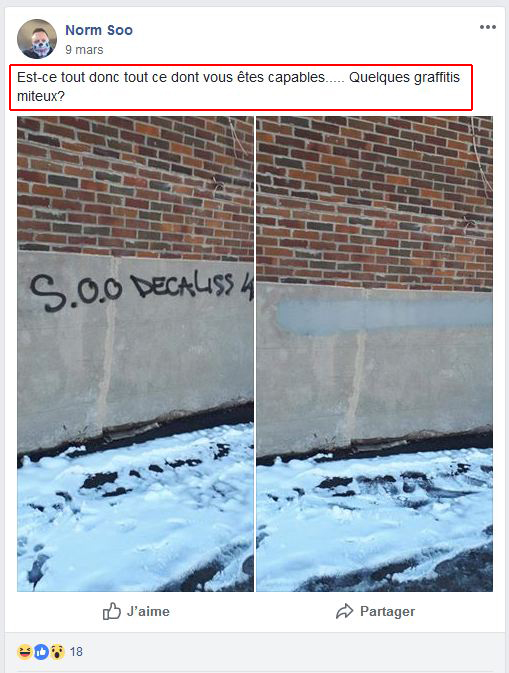  'Is this all you’re capable of, some shitty graffiti?'