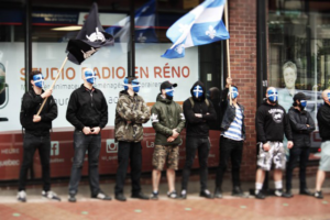 Atalante devant le siège de Radio-Canada à Québec, le 1er juillet 2017.