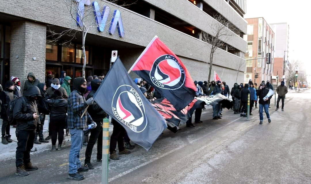 Report back on the March 16 solidarity vigil/counter-demo in Montréal