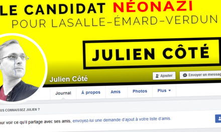 Julien Côté Lussier : l’excès d’orgueil du néonazi qui a voulu jouer la game électorale