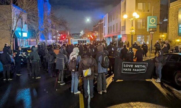 À Montréal, la police bloque les antifascistes… pour permettre aux adeptes de black metal de célébrer les exploits militaires des nazis