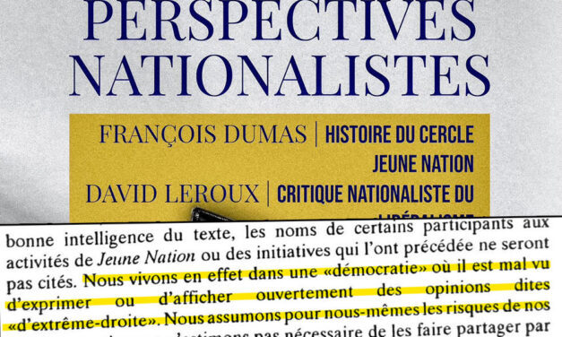 Nouvelle Alliance et la tentation fasciste