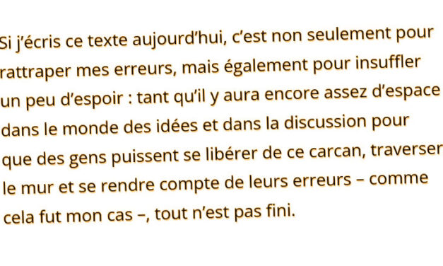 Itinéraire d’un jeune sorti de la haine