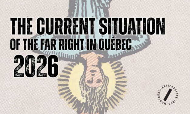 The Current Situation Of The Far Right In Québec In 2026